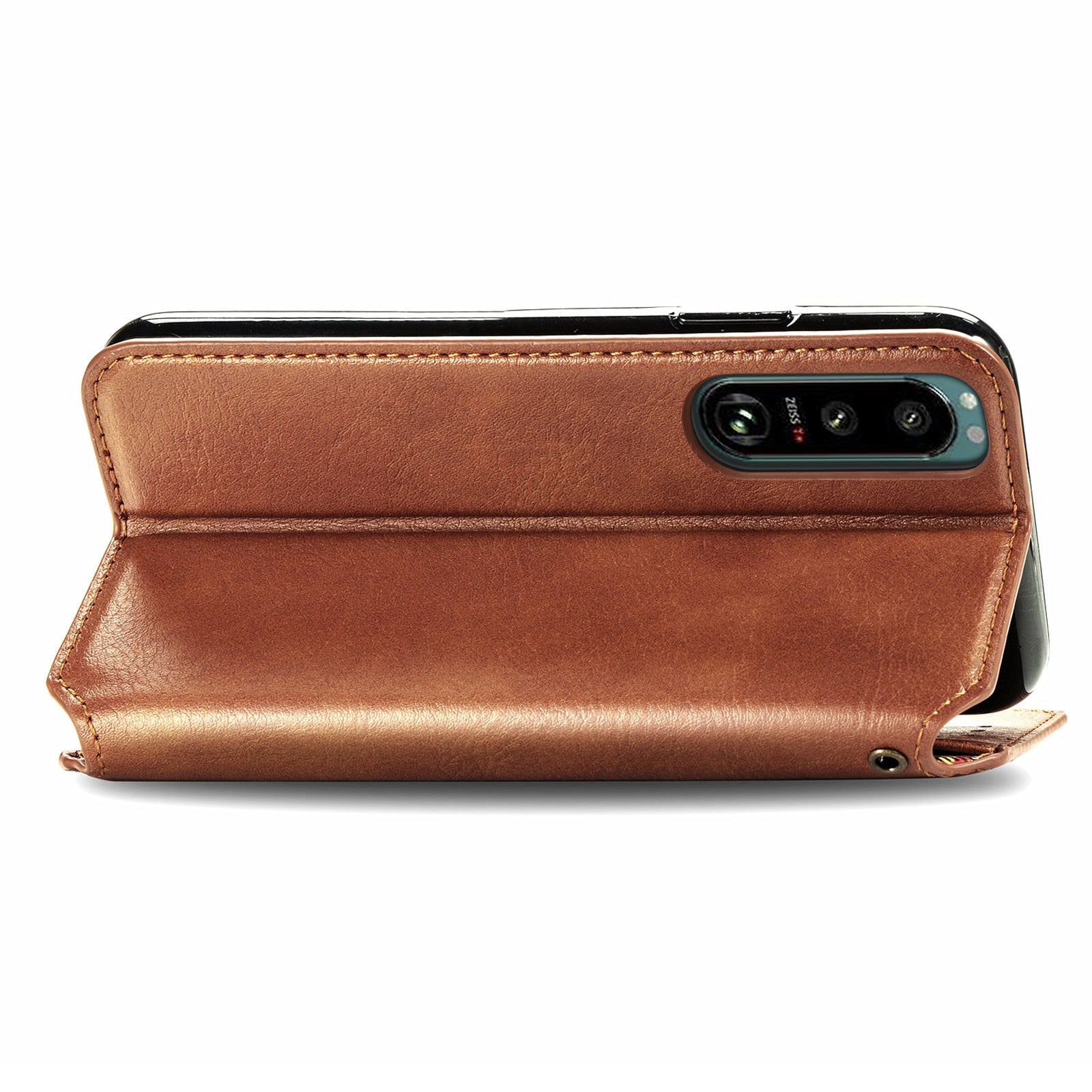 Magnetic Closure Protective Phone Cover For Sony Xperia 5 IV 5G Drop-proof Rhombus Imprinted PU Leather Phone Case Wallet with Foldable Stand Magnetic Closure Protective Phone Cover For Sony Xperia 5 IV 5G Drop-proof Rhombus Imprinted PU Leather Phone Case Wallet with Foldable Stand